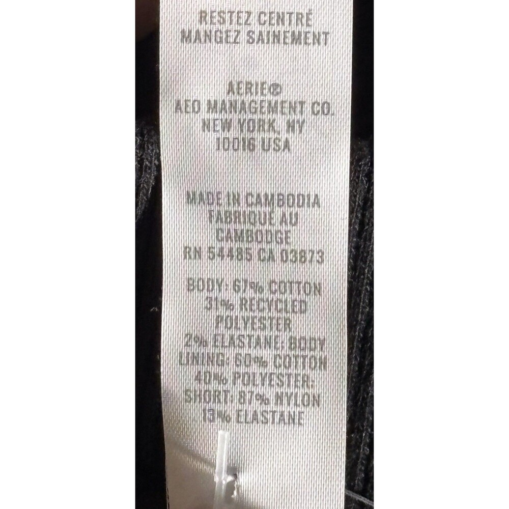 OFFLINE By Aerie Women’s Size Large Cloud Fleece Bubble Skort Black - Picture 10 of 11